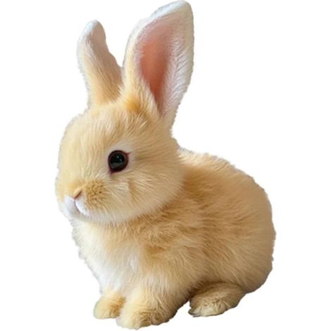 Lapin en peluche électronique interactif et animé, jouet cadeau pour animaux de compagnie (1/3)