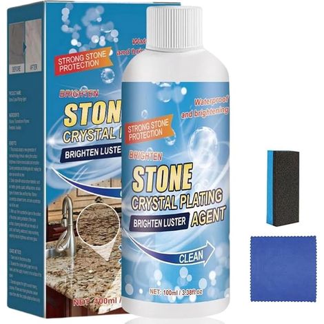 Stone Stain Remover Cleaner, Marble Cleaner and Polishing for Granite, Marble, Tiles, Kitchen Cooking Plates, 100 ml (1/5)