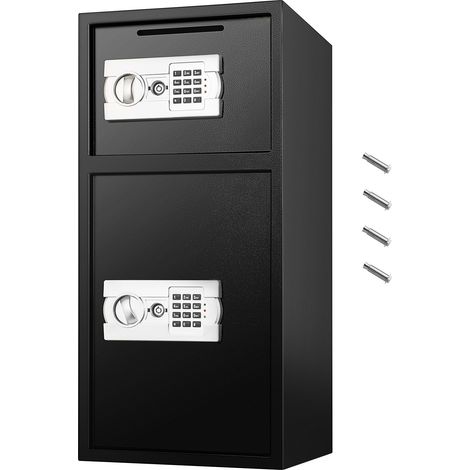Coffre-fort numérique double porte 74 L – Sécurisé pour armes, argent et documents, acier renforcé, serrure digitale fiable, idéal bureau et domicile. (1/5)