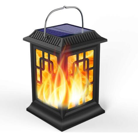 Lanterne solaire à flamme d'extérieur, lanterne solaire suspendue (1/5)