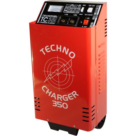 Chargeur démarreur de batterie 12-24V 60A – Charge jusqu'à 600Ah – Protection inversion polarité – Pour poids lourds et utilitaires – Tecnoweld - TEC350 (1/5)