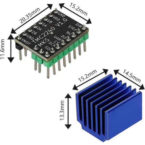 Für MKS TMC2240 Schrittmotortreiber (leiser Treiber) ersetzt TMC2209 und TMC5160 für SKR V1.4 Turbo 2 Octo