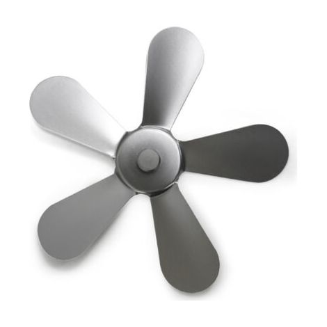 5-blade aluminum alloy oven fan for better hot air circulation, compatible with many models and easy to mount on the fireplace (silver).--DTEKGAZ
