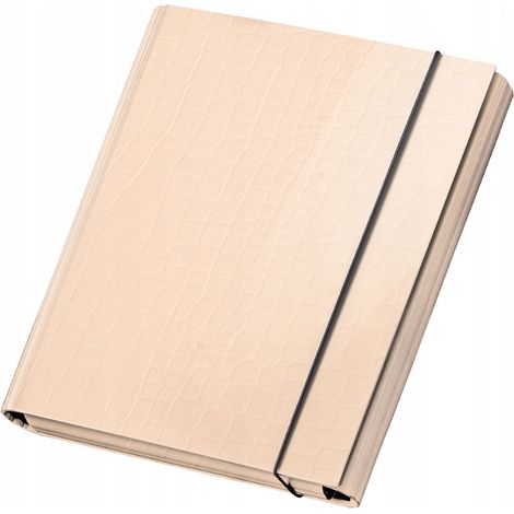 Carpeta con banda elástica, color albaricoque pastel, 2094 (1/2)