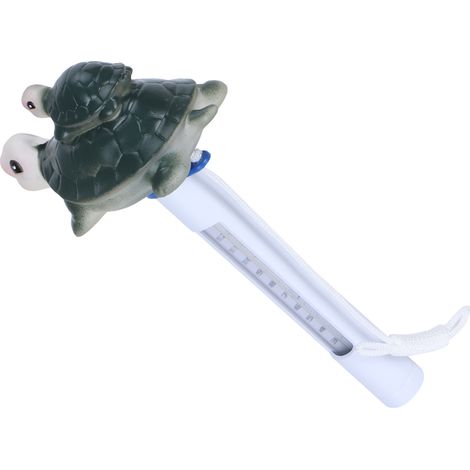 Thermomètre pour piscine en forme de personnage avec corde - Pour spa, bain à remous et étang (1/5)