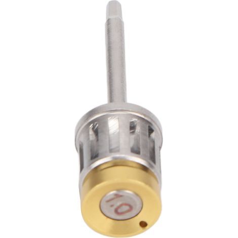 Tournevis HEX 1.0 en Acier Inoxydable Jaune pour Implants Dentaires - Compatible Ankylos, Micro-Outil Chirurgical, 1 Pouce (1/5)