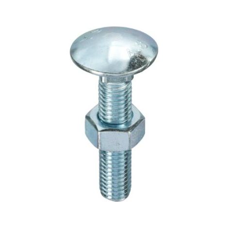 Unifix Cup Square Hex Bolts & Nuts M8 x 75 - Box of 50