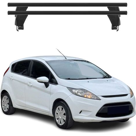 OMAC Dachträger Querträger Alu für Ford Fiesta mk6 2009-2013 Pre-FL – Abschließbar – T-Nut – City-Crash-getestet – Max. 50 kg Schwarz (1/5)