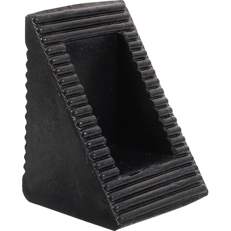 Cales de Roue Robustes Maintien Sécurisé des Roues en Caoutchouc Noir Antidérapantes pour Véhicules Lourds Lors de Voyages en Camion ou Voiture (1/5)