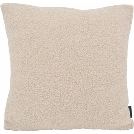 Housse de coussin beige Teddy Polyester 45 x 45 cm (1/2)