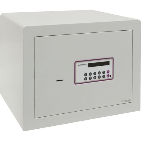 ARREGUI Forma Evolution Caja fuerte con llave y codigo, Caja de seguridad, apertura con teclado y llave, Caja fuerte electronica doble seguridad L : 32 x 42 x 36 cm, 40L (ref 150050)