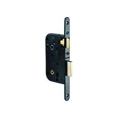 Serrure à larder 1 point MULTIBAT carré 8 mm bec-de-cane à condamnation axe 50 mm noire - JPM