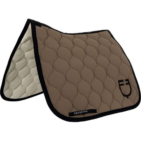 Sottosella dressage tessuto tecnico trapuntato: full, Beige