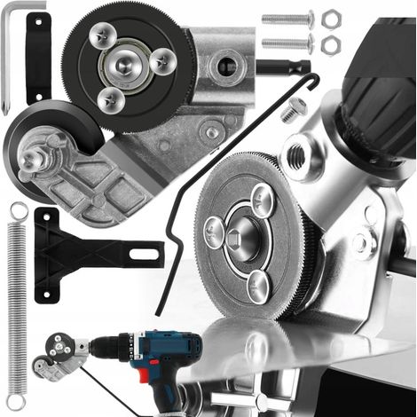 Cizallas manuales para chapa metálica Adaptador para taladro Adaptador para cortar chapa metálica de 15 mm