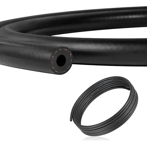 Tuyau De Carburant De Diamètre Intérieur 5mm, Tuyau De Carburant En Caoutchouc Nbr De 6m, SAE J30R7 300PSI Par (1/5)