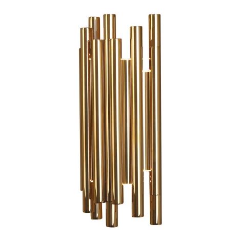 Applique decorativa a tubi ottone Maxlight Organic LED 8W