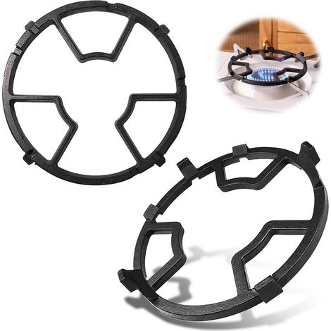 2 Pièces Anneau De Support De Wok Pour Gaziniere Gaz En Fonte, Anneau De Wok Pour CuisinièRe à Gaz, Supports Pour CuisinièRes à Gaz (1/5)