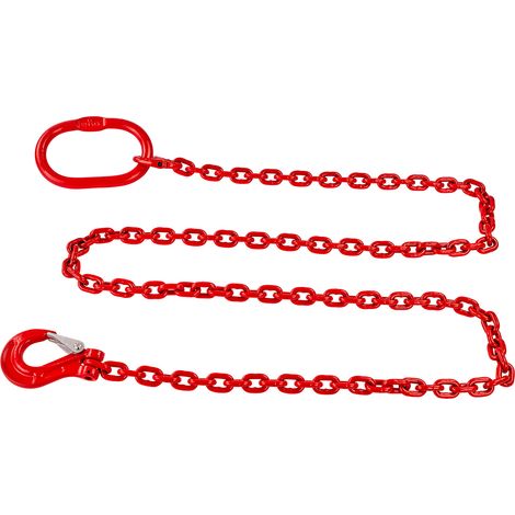 Rückekette Schleifkette Forstkette Chokerkette Kette mit Haken Ø 6mm Länge 2m