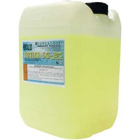 Antigel pour panneaux solaires 10L – Protection jusqu'à -20°C – Liquide prêt à l'emploi – Détecteur de fuites inclus – Euroacque