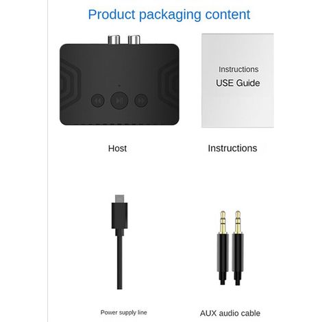 Adatto per 3 ricevitori musicali 5.3 Adattatore audio wireless Altoparlante Ricevitore