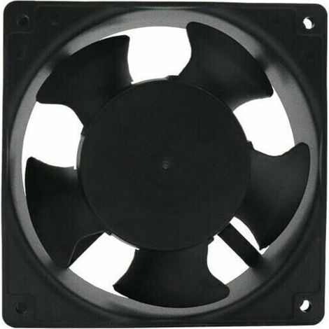 Ventilateur axial pour bote de cheminée Insérable Haute température Pales en métal Silencieux Universel 120 x 120 x 38 mm (1/4)