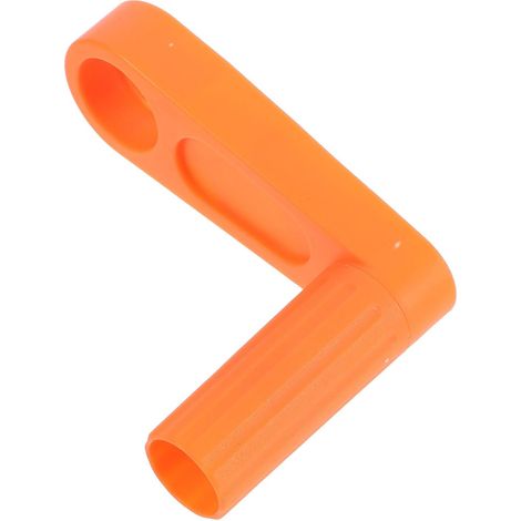 Schlauchaufrollergriff aus Kunststoff in Orange Einfach zu