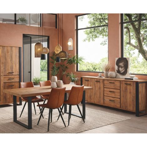 Salle à manger complète MONA (Buffet +table pied U) (1/5)