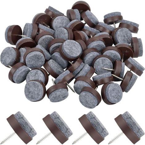 50 Stück Filzgleiter für Möbel, 24 mm Filzfüße zum Schutz von Möbeln, rutschfeste Filzgleiter, Fußschutzpolster