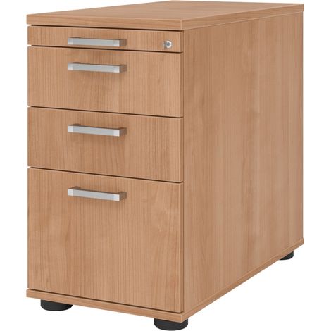 bümö basic Regalschrank - 5 Ordnerhöhen Weiß/Ahorn (1/5)