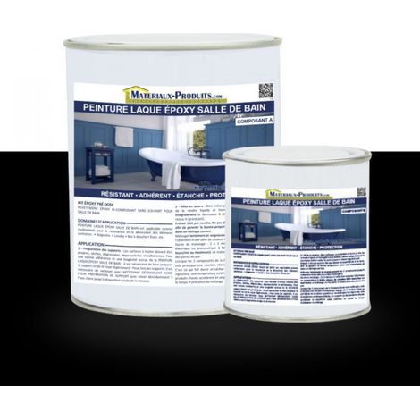 Peinture Laque Epoxy Salle de Bain - 1 Kg Noir - MATPRO (1/5)