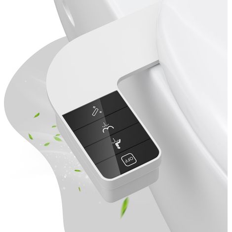 Applicable Bidet Toilette WC, Cuvettes Toilette Japonaise Pulvérisateur Bidet Non Électrique Bidet avec double buses rétractables autonettoyantes Fixation de Bidet Ultra Mince (1/5)