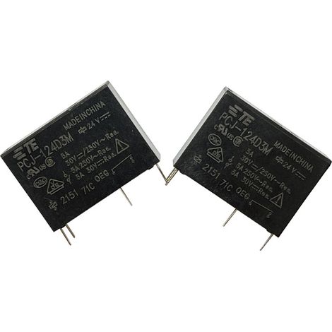 PCJ-124D3M TE/Tyco 24V DC 5A Relay, new and original, replacing the Hongfa HF46F-24-HS1 relay