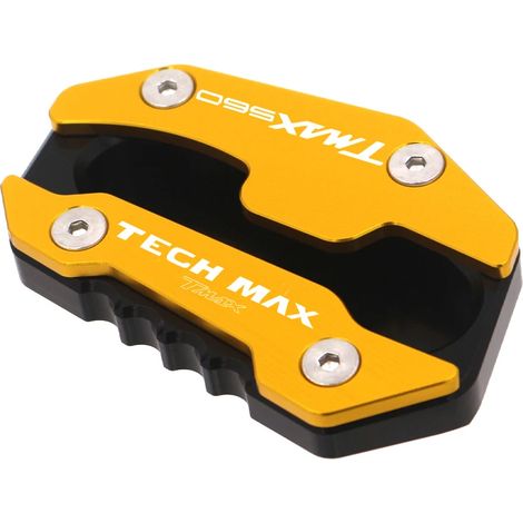 (Avec logo doré) Extension de béquille latérale pour moto Yamaha TMAX560 Tech Max 2020-2023 - Accessoires TMAX 560 maxpower (1/4)