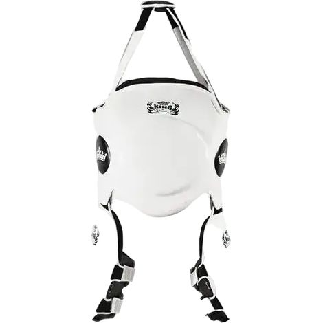 Protectores corporales y de muslos Top King Trainer blancos talla L