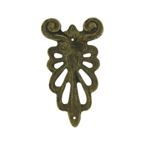 Ouvre&Déco – Décoration motif feuille en Laiton imitation Rouille, MOTIF