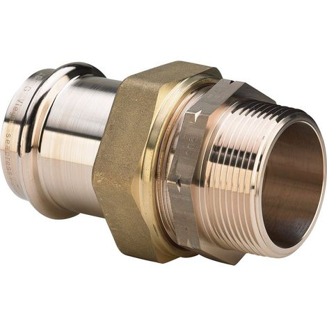 Viega Seapress Verschraubung 0365.5, d. 22mm x NPT 3/4", CuNiFe-Legierung (1/3)