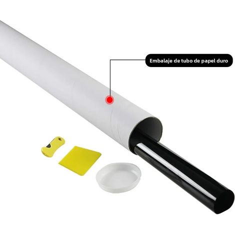 Film de protection solaire pour vitres de voiture 50 cm x 300 cm, film vinyle anti-éblouissement, protection UV, effet miroir céramique, idéal pour l'été. (1/5)
