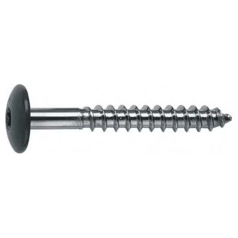 Vis Pour Fixation de Panneaux VIROC 4,8x38 Inox A2 - Boite de 250 - Couleur Noir (1/2)