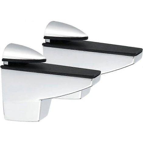 Support d'étagère réglable pour bois/verre, verre, pince de type « bouche de poisson » adaptable aux étagères d'une épaisseur de 5 à 25 mm, 2-AquaForge (1/5)