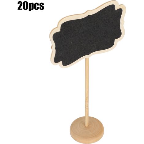 Lot de 20 panneaux décoratifs verticaux en bois, type tableau noir, pour plantes et jardin (à faire soi-même). (1/5)
