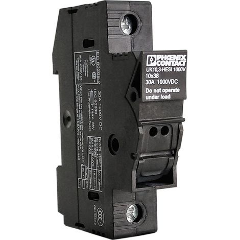 Base de fusible terminal de seguridad serie UK 10.3-hesi 1000V phoenix contact 2394 (1/3)