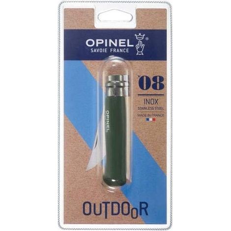 Couteau opinel n°8 pliable verrouillage Virobloc khaki