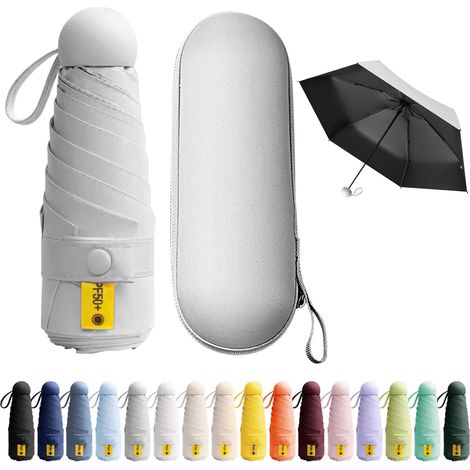 Mini parapluie de poche anti-UV, léger, compact, facile à transporter, idéal pour toutes occasions. (1/5)