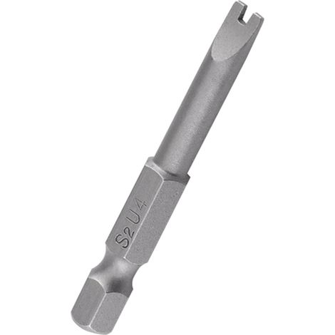 Ensemble de 5 embouts de tournevis magnétiques en acier allié S2, longueur 50 mm, tige hexagonale 1/4", en forme de U (1/5)