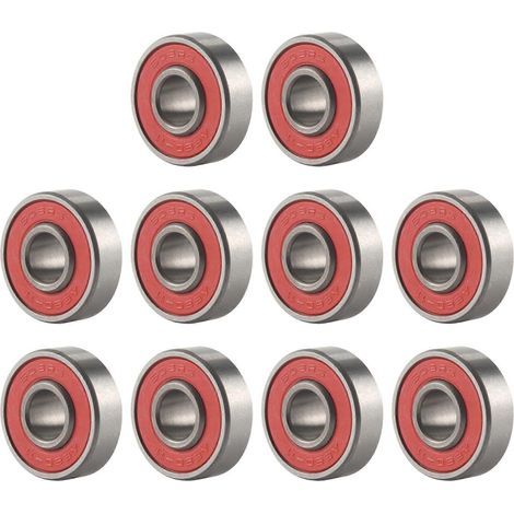 10 roulements intégrés pour roues de skateboard/longboard 608, roulements pour rollers en ligne 8x22x1 (1/4)