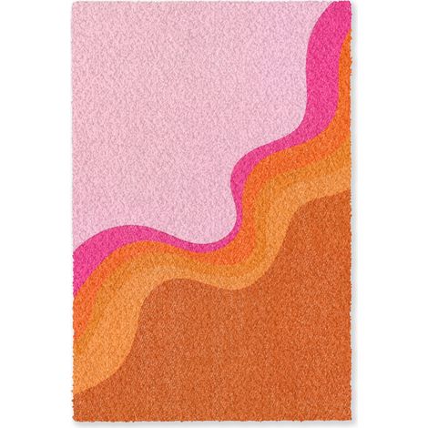 ALFOMBRA Retro - Ondas - Colorido 80x120 cm (1/5)