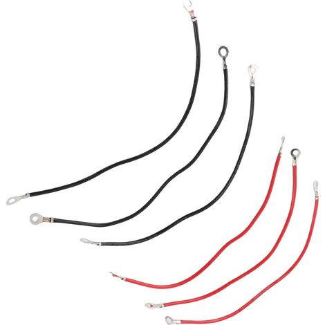 Lot de 6 câbles pour onduleur de batterie, 25 cm, en cuivre pur étamé, résistants à l'oxydation, pour vélo électrique. (1/5)
