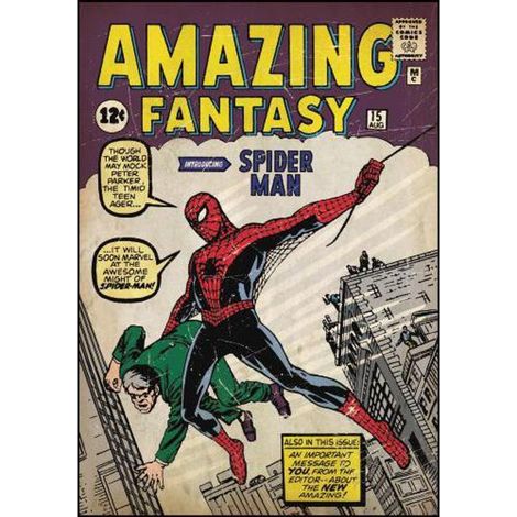 MARVEL SPIDERMAN COMIC BOOK - Stickers repositionnables Spiderman, Marvel Comic Book 61x87 (1/3)