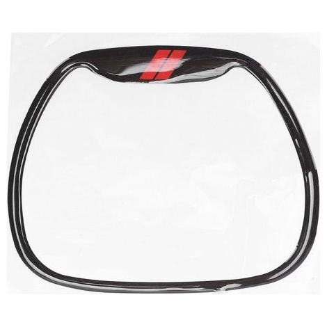 Garniture de cadre de bouton de volant élégante, autocollant décoratif de remplacement pour Charger 2015-2023 Noir (1/5)