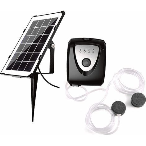 Aérateur solaire de bassin 3,5 W avec batterie de 4000 mAh e USB (1/4)